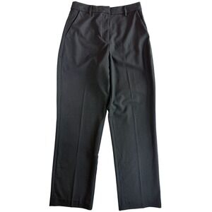 Oak + Fort Trousers Women 6‎ Black High Waisted Straight Leg Workwear